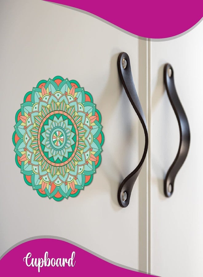 Bhai Please Mandala Wooden Fridge Magnet - (Pack of 1 pc) Size : 3 inches Love, Funny, Motivational, Inspirational Quotes Fridge Magnet - Cool Cute Fridge Magnet Decor and Gifts - Image 2